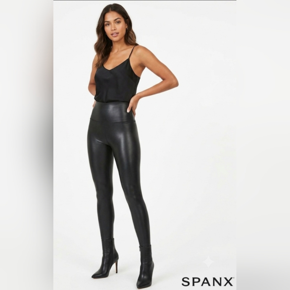 ✨ NWT SPANX Faux Leather Leggings - Women’s Size XL ✨🖤